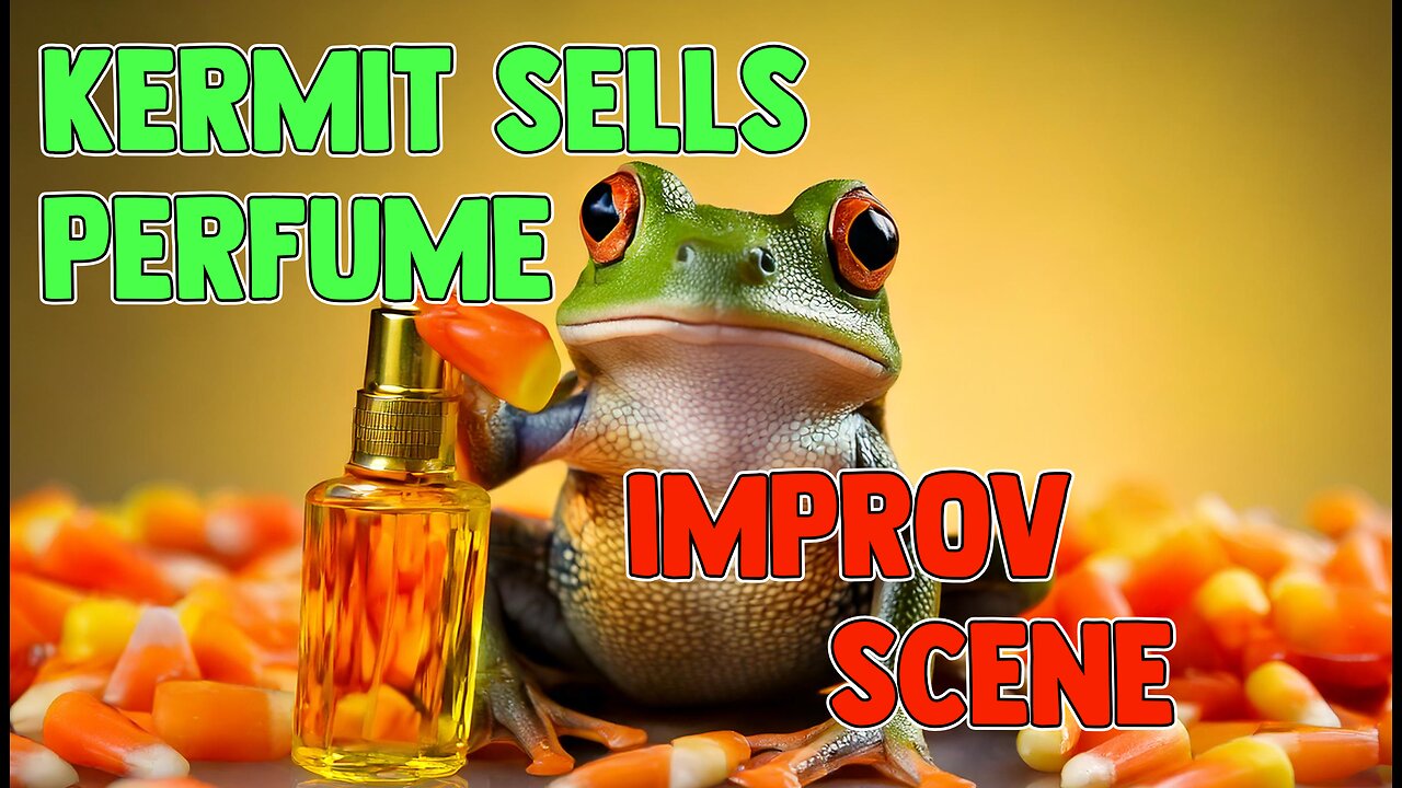 Improv Scene - Kermit Sells Perfume with Candy Corn in Mouth