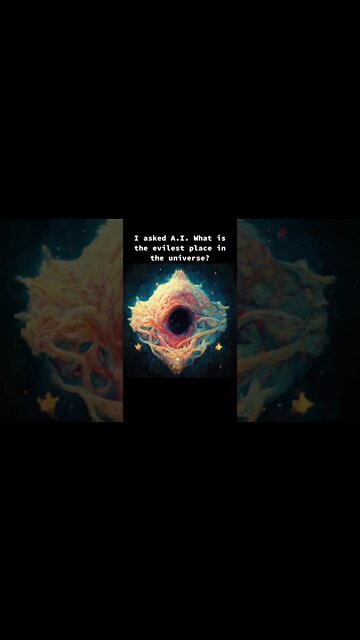 I asked A.I. What is the evilest place in the universe?.. #ai #space #edit #vfx #cgi #viral