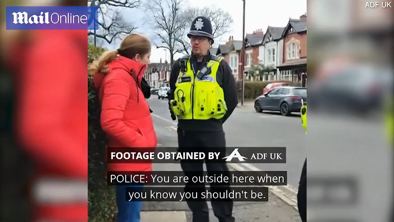 Moment Catholic woman is arrested for a second time for silently praying outside