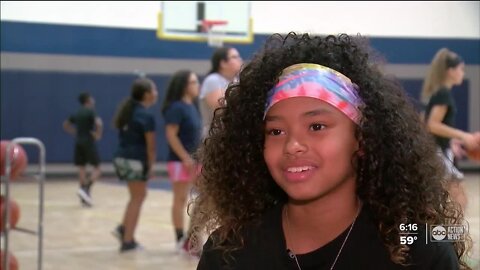 11-year-old girls varsity basketball player has NBA dreams