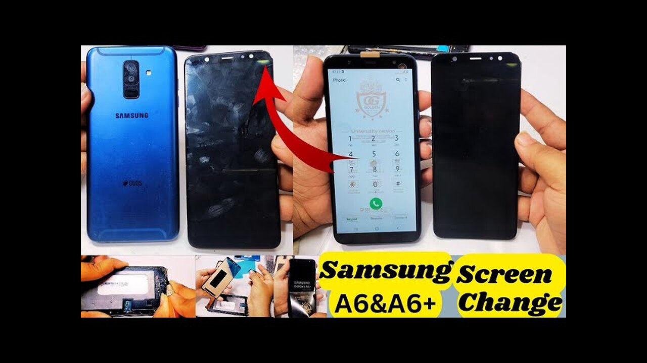 Samsung Galaxy A6 plus screen restoration || How To Replace The Screen Samsung A6 Plus