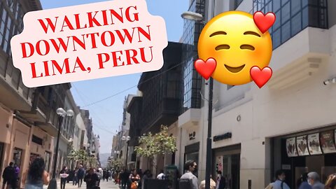 Walking downtown Lima, Peru!😍❤️❤️