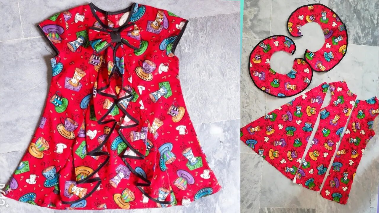 Baby Frock Cutting and stitching