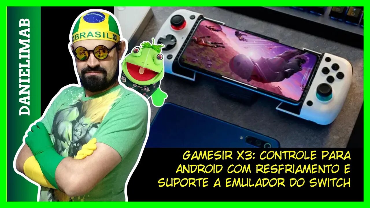 309 - GameSir X3: controle para Android com resfriamento e suporte a emulador do Switch