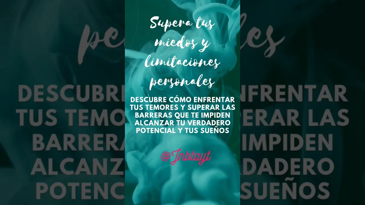 superas tus miedos y limitaciones personales #metas #inspiración #éxito #motivación #superación