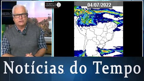 Ar seco e frio com geadas previstas no Sul e chuvas no norte e no leste do Nordeste