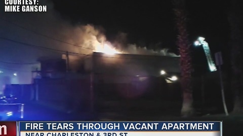 Squatters could be responsible for vacant apartment complex fire