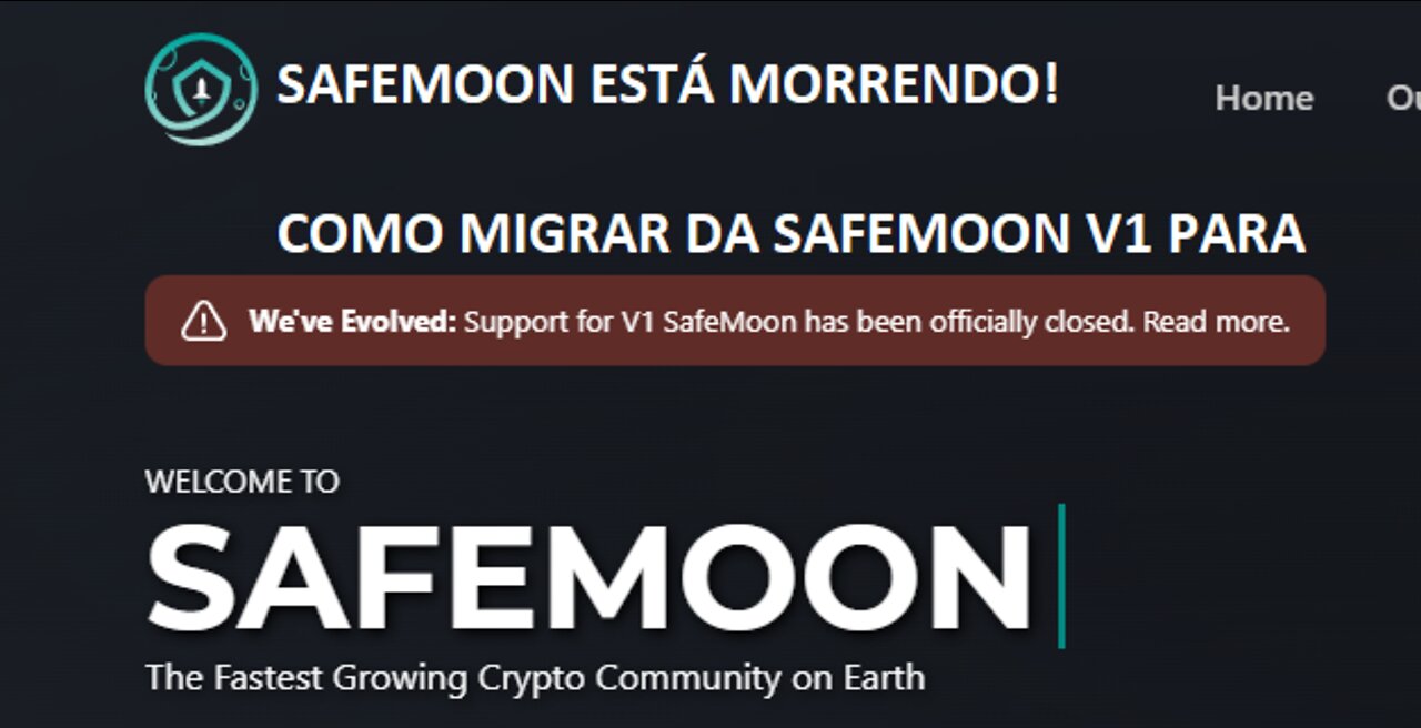 URGENT!!!!! SAFEMOON v1 IS DYING! DO THIS OR LOSE ALL YOUR TOKENS!!