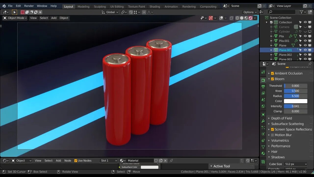 Modelando una pila en Blender con Inset y extrude | nivel- mis primeros pasos.