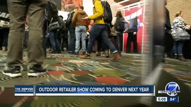 Outdoor retailer show coming to Denver next year