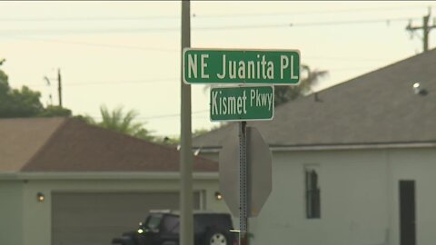 Cape Coral Police at the scene where a car crashed into house