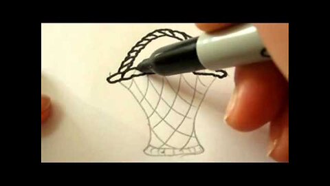 Fantastic Flower Basket !! How To Draw A Flower Basket