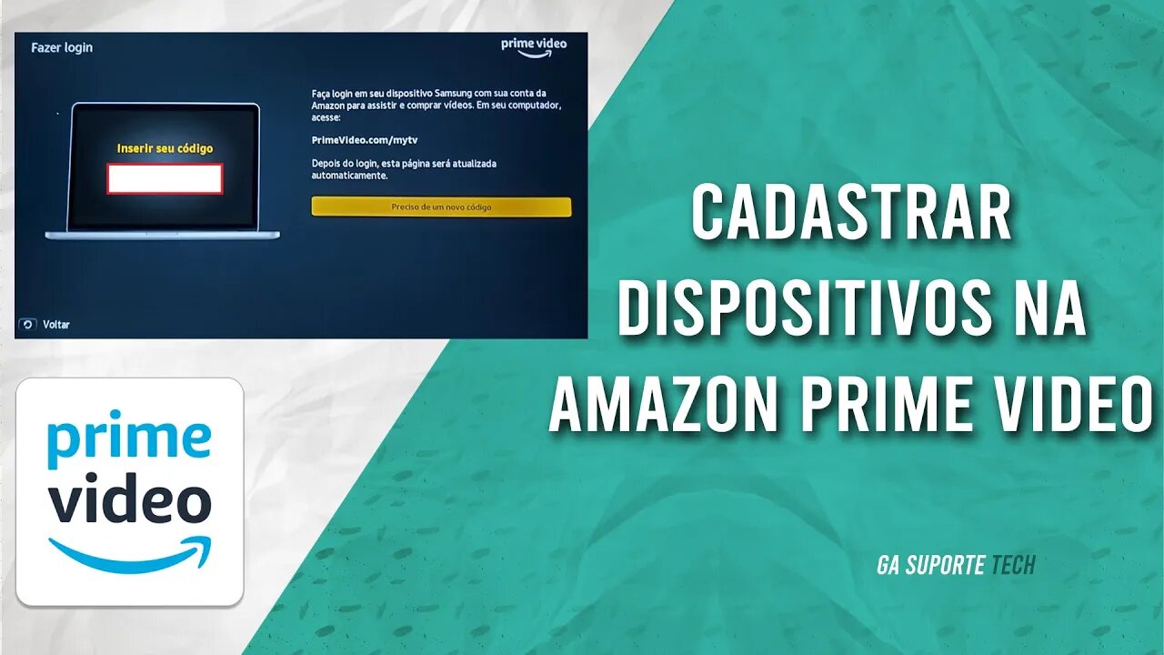 Como registrar TV na AMAZON PRIME VÍDEO