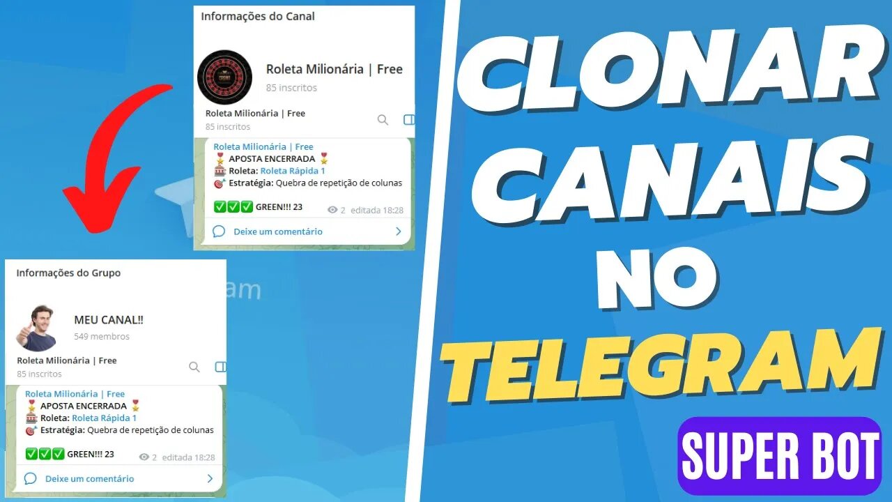 COMO CLONAR CANAIS NO TELEGRAM - NOVIDADE 2023