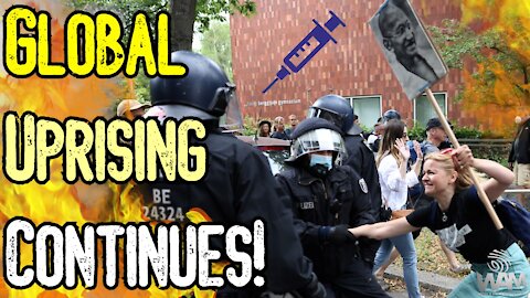 HUGE Protests In Germany As GLOBAL UPRISING CONTINUES! - Police ATTACK Activists - Protests BANNED!