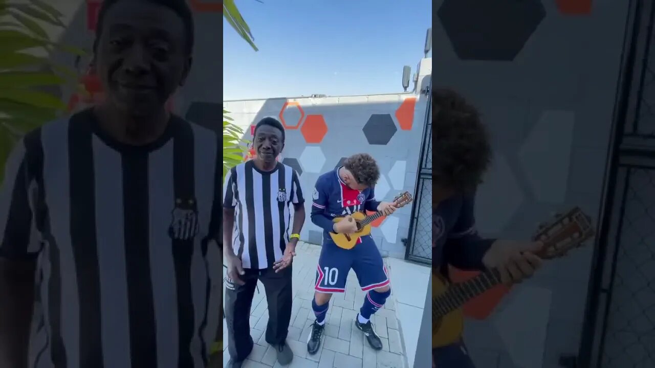 NEYMAR JR E PELE TOCANDO CAVAQUINHO [ MEME ]