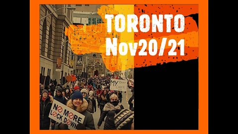 Toronto CANADA, Rally Against Covid Mandates _ Nov.20, 2021