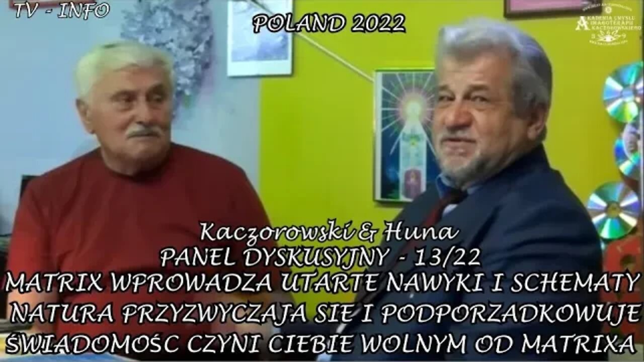 MATRIX WPROWADZA UTARTE NAWYKI I SCHEMATY NATURA PRZYZWYCZAJA SIĘ I PODPORZADKOWUJE SIĘ/2022 TV INFO