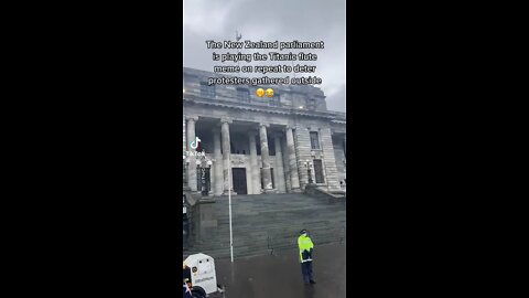 NZ Parliament plays Titanic Flute meme to detour protester’s 😂😂