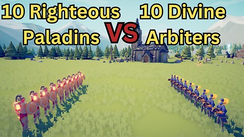 10 Righteous Paladins Versus 10 Divine Arbiters || Totally Accurate Battle Simulator