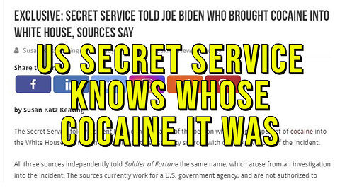 Someone in the "Biden Family Orbit" Brought Cocaine Into The White House