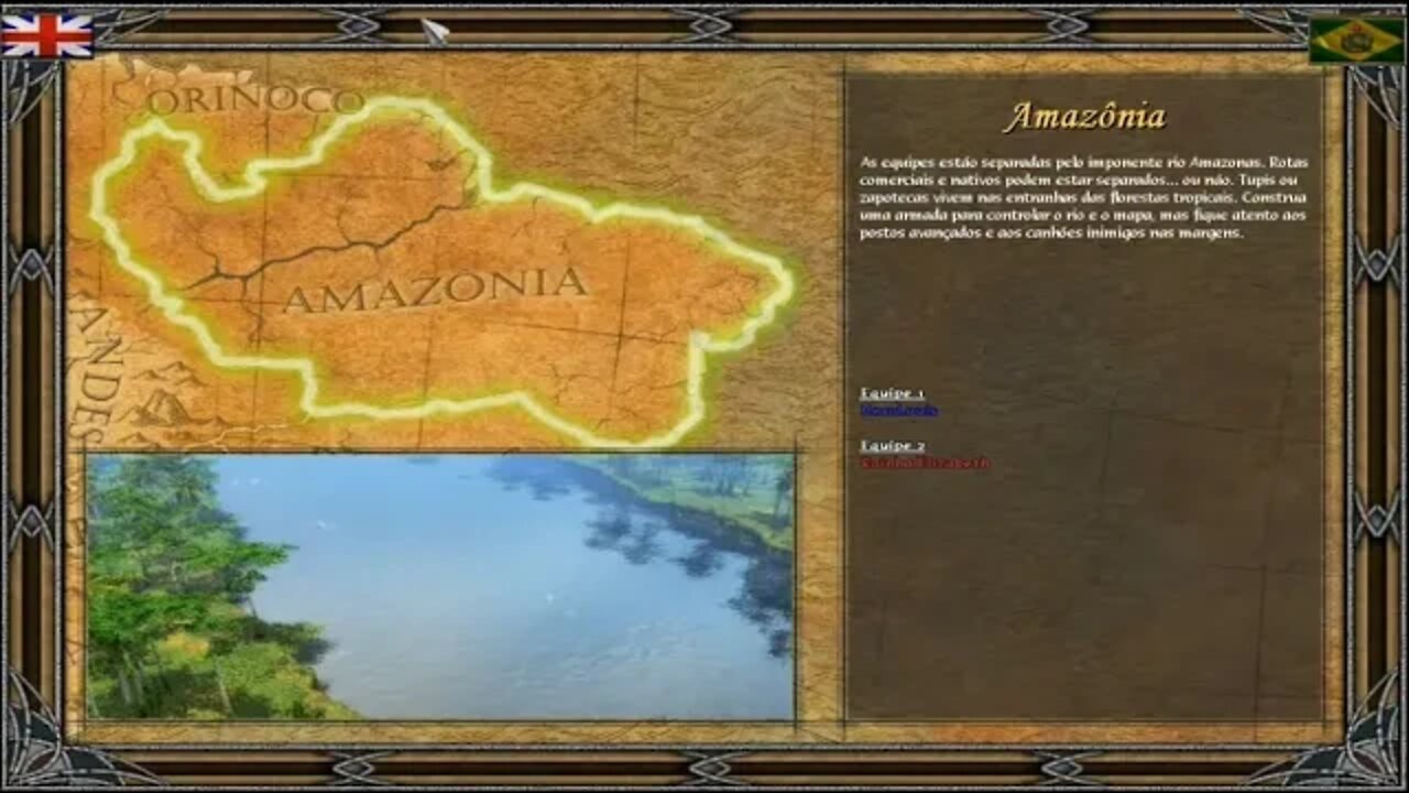 Age Of Empires 3 - Império Brasileiro vs Inglaterra