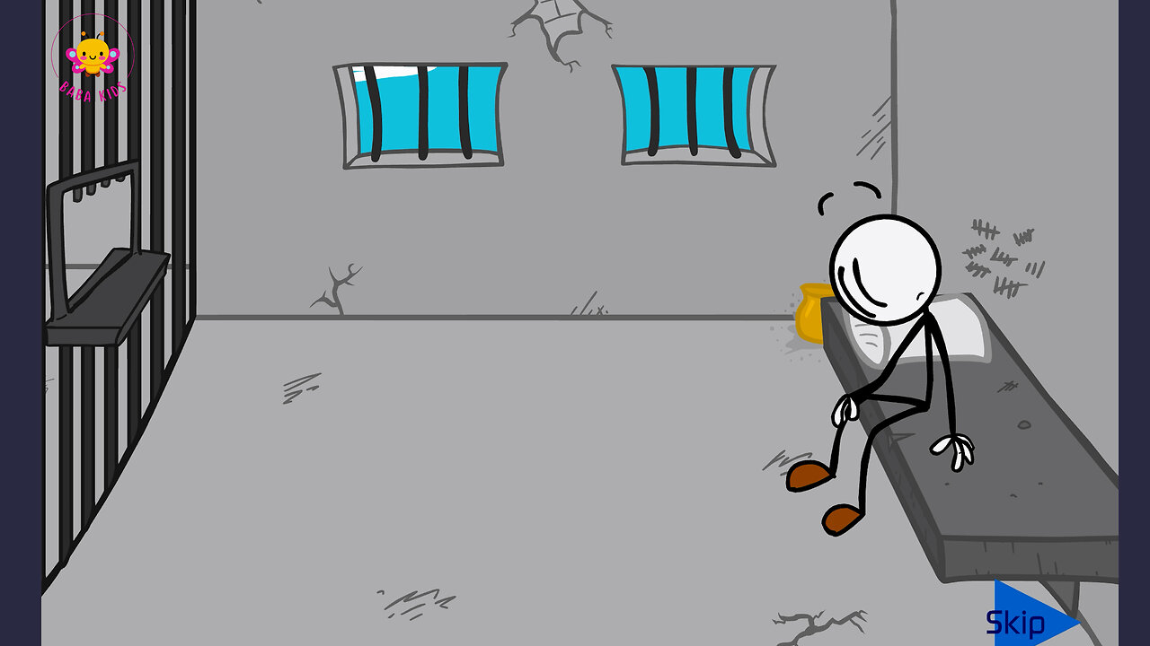 Join Stickman's Exciting Prison Escape Adventure | Fun Cartoon for Kids with Learning Puzzles