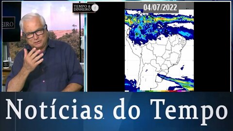 Previsão do tempo com ar seco na maior parte do País. Chuva no Sul , norte e litoral do NE