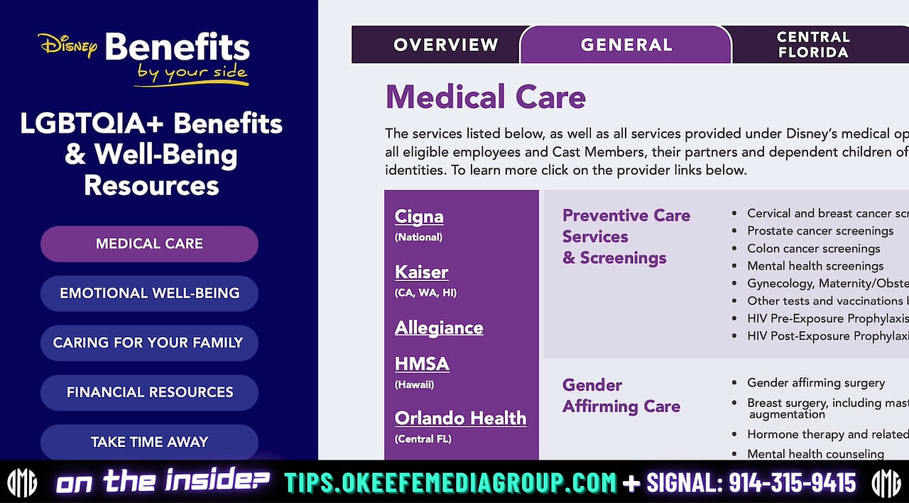 Disney Funds Puberty Blockers for Children: Insider Document Reveals Shocking Policy