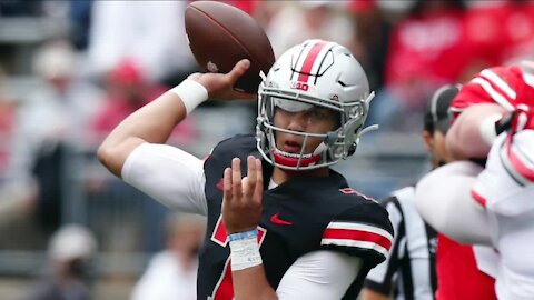 Ohio State head coach Ryan Day announces C.J. Stroud as starting quarterback for season opener