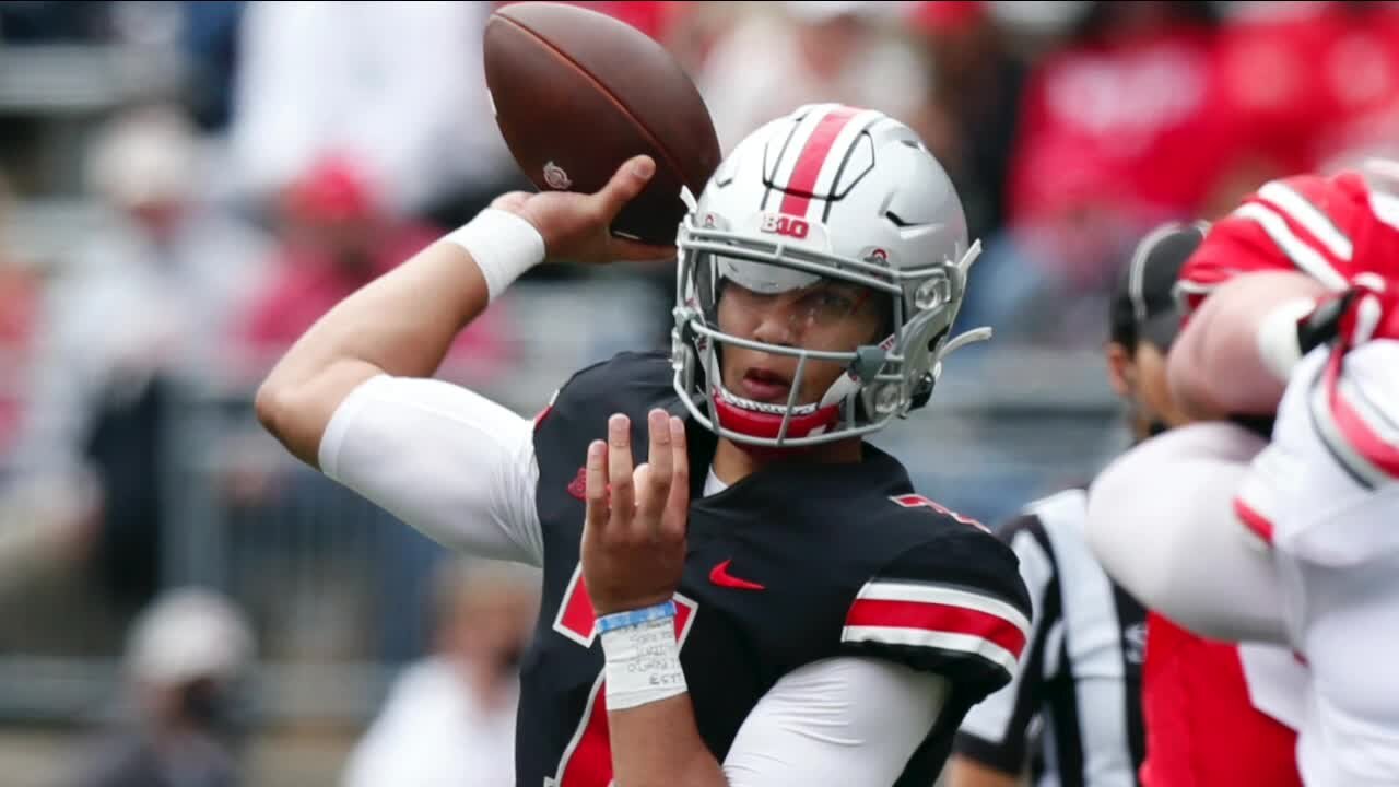 Ohio State head coach Ryan Day announces C.J. Stroud as starting quarterback for season opener