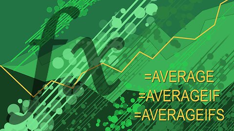 Excel Functions 101 - AVERAGE-IF-IFS