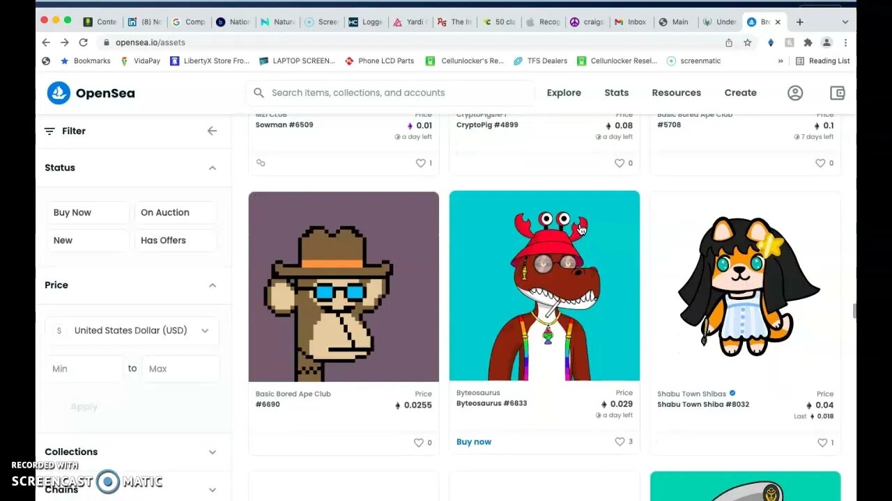 Doing some research on NFTs (non-fungible tokens)