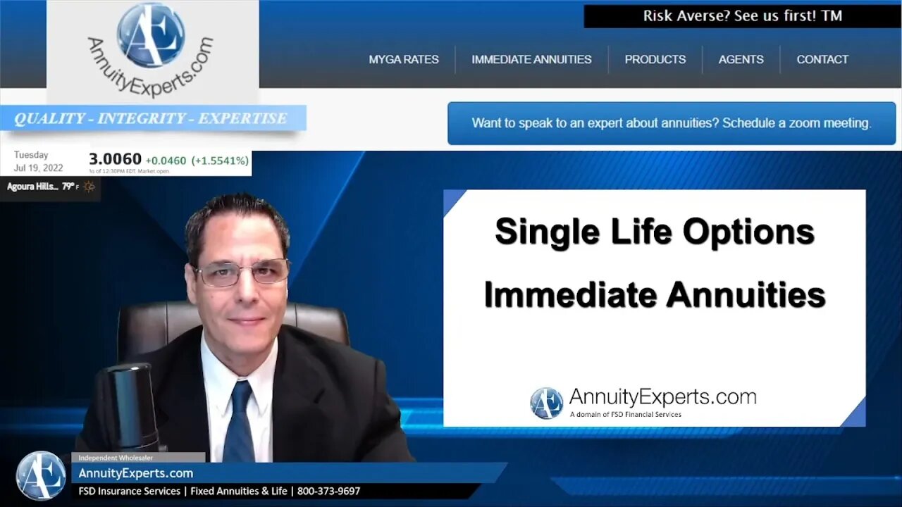 Immediate Annuity : The Single Lifetime Income Option | Longevity protection | Beneficiary benefits