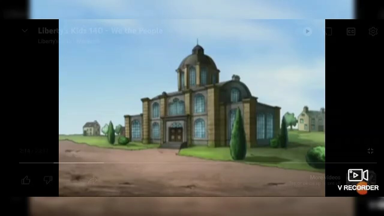 While watching the episode titled "We The People" by Liberty Kids with my kids yesterday