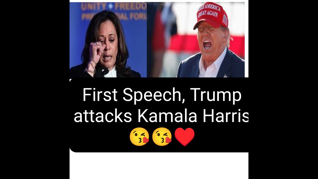 Trump attacks Kamala Harris, support me please 😘 like, comment, share, follow & share 😘🇺🇸🥰P1