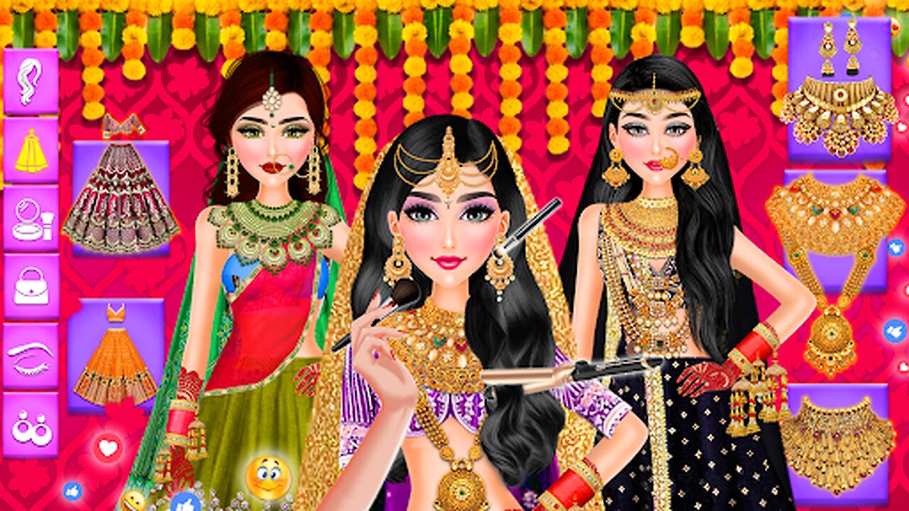 Indian wedding Stylist - Makeup and Dress up Makeover - Competition Mode