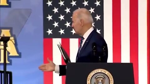 Biden Shakes Hand in thin air