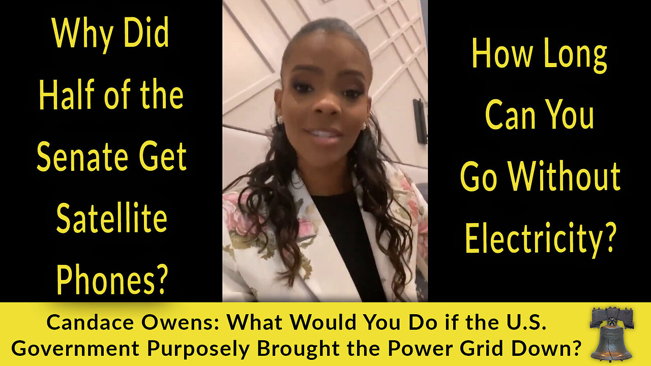 Candace Owens: What Would You Do if the U.S. Government Purposely Brought the Power Grid Down?