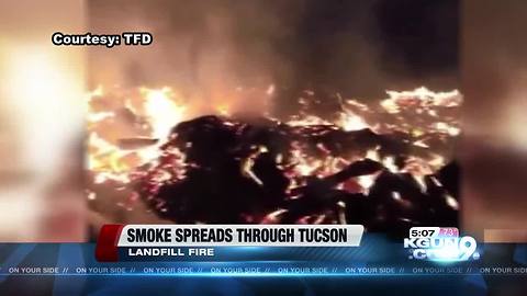 Landfill fire spreading smoke throughout Tucson