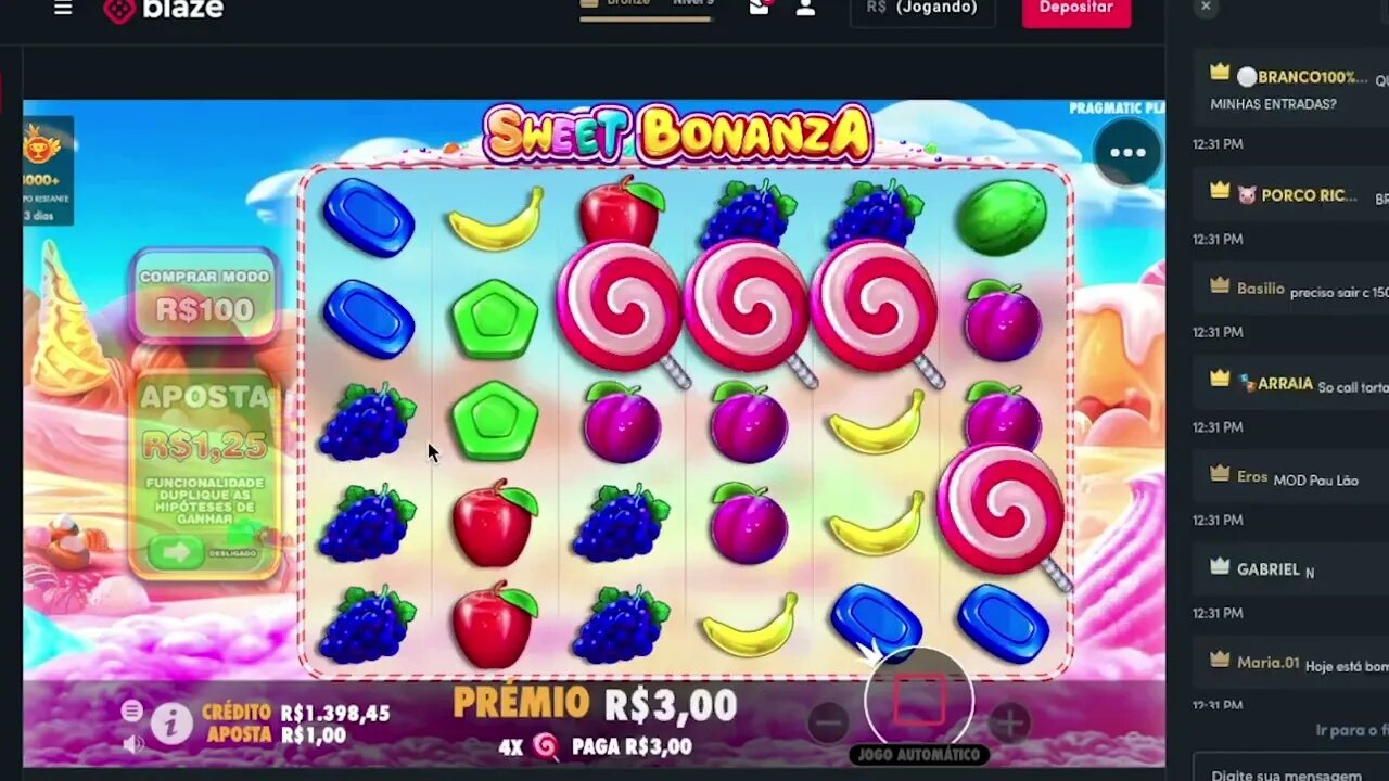 GANHANDO NO BLAZE NO SHEET BONANZA