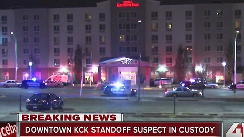 Downtown KCK standoff suspect in custody