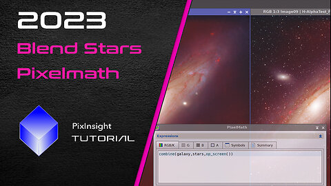 PixInsight - Blend Stars with PixelMath