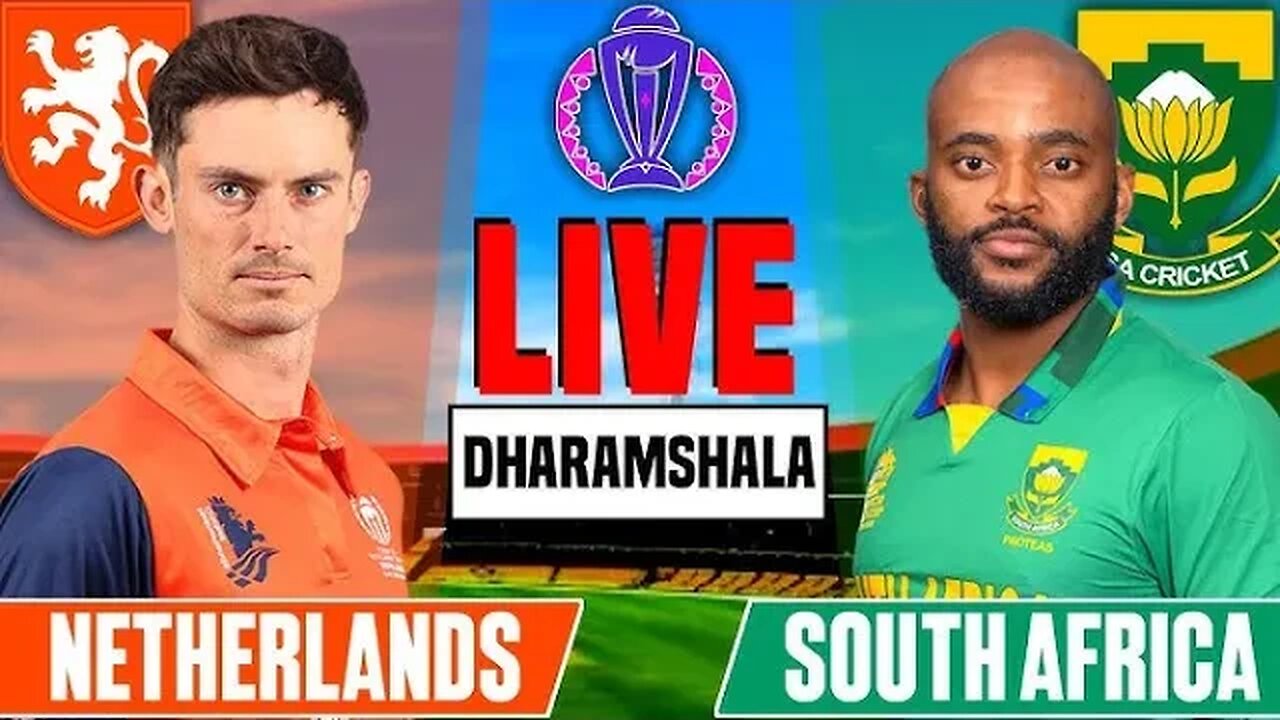 🔴 LIVE : ICC World Cup 2023 : SOUTH AFRICA vs NETHERLANDS MATCH 15 LIVE SCORES | SA vs NED LIVE