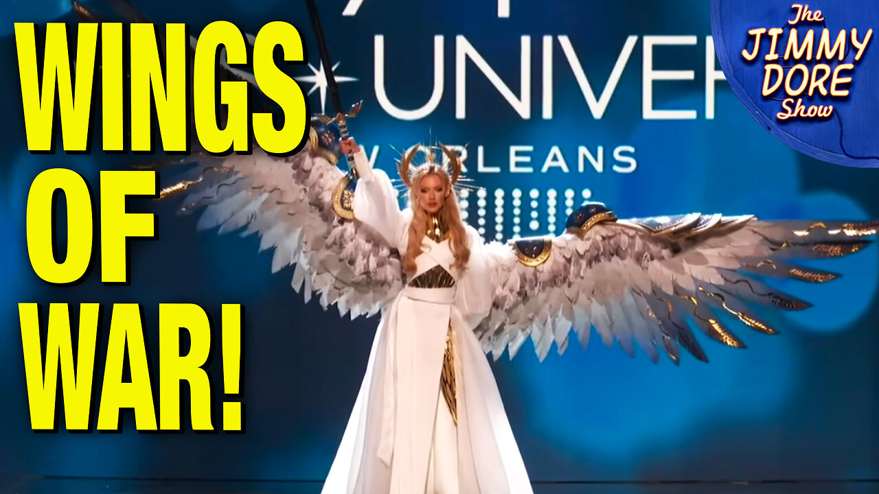 Miss Ukraine Spreads Wings – And War Propaganda – At Miss Universe Pageant