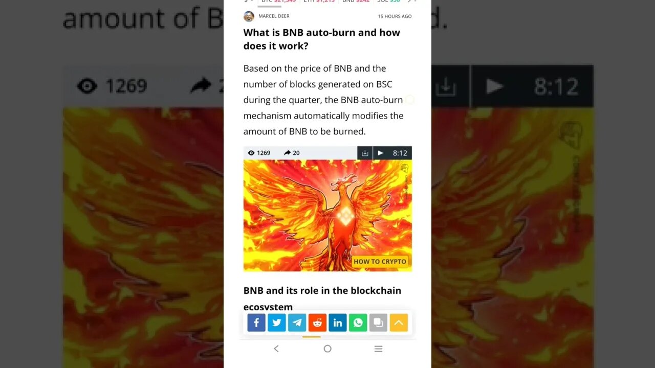 What is BNB Auto-Burn and How Does it Work? #cryptomash #cryptomashnews #cryptonews #bnb