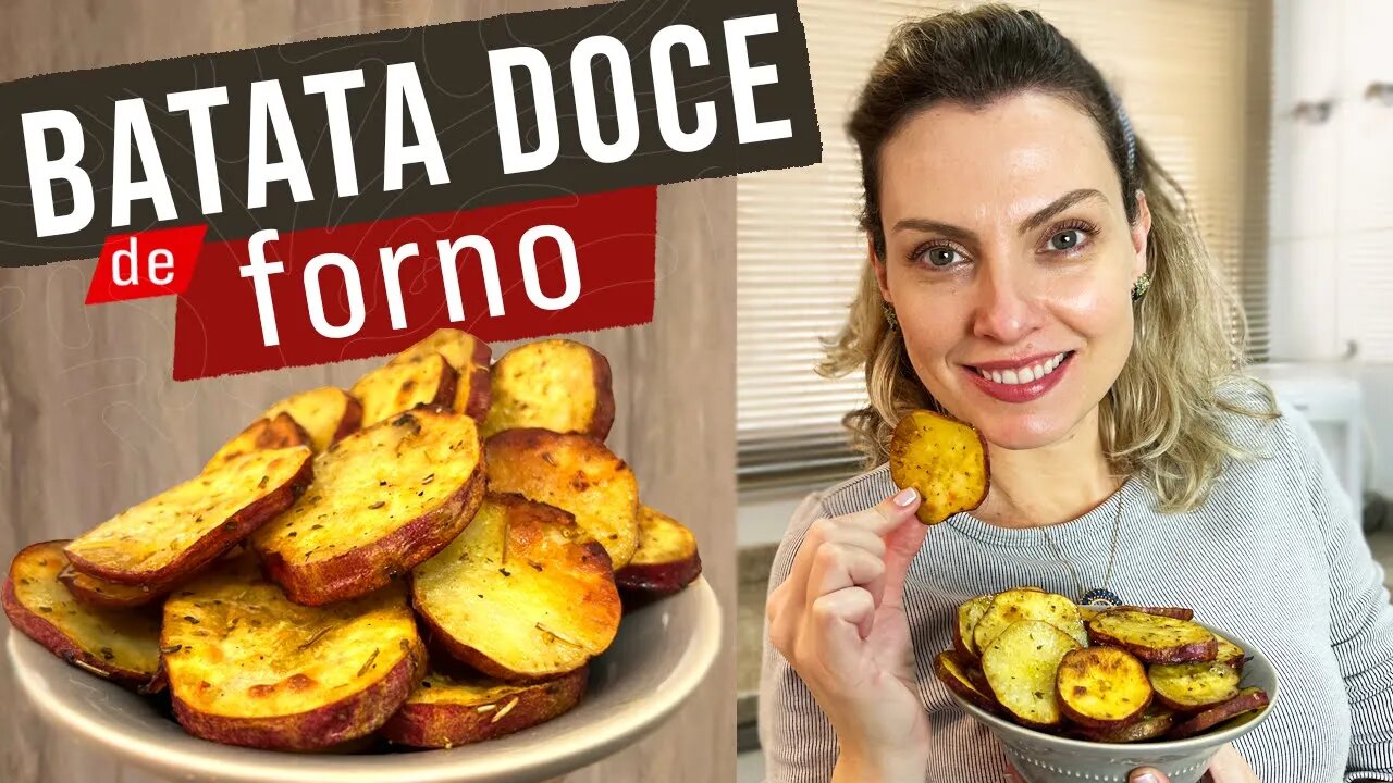 NÃO FAÇO MAIS BATATA DOCE DE OUTRO JEITO DEPOIS QUE FIZ ESSA RECEITA - BATATA DOCE LOW CARB ASSADA