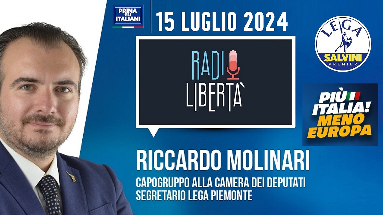 🔴 QUI PARLAMENTO - On. Riccardo Molinari, Capogruppo Camera Lega, a Radio Libertà (15/07/2024)