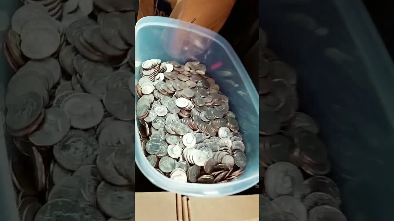 $2,000 in coins at the bank coin counting machine! #coins #money