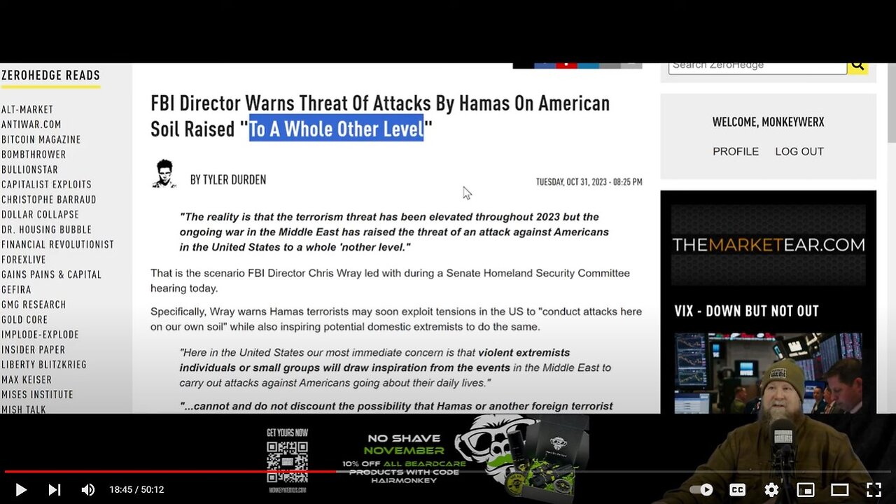 WW3 Update: US Terror Threats "To Whole New Level" - SITREP 11.01.23 50m